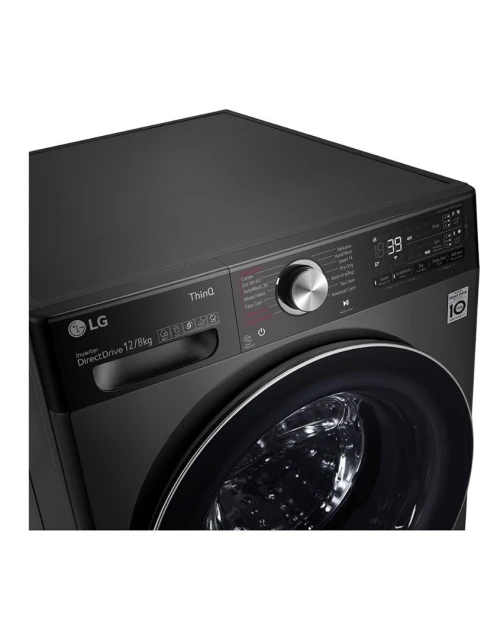 LG Machine a laver a chargement frontal l Lavante sechante l 12/8 KG l AIDD l TurboWash 360 l ThinQ