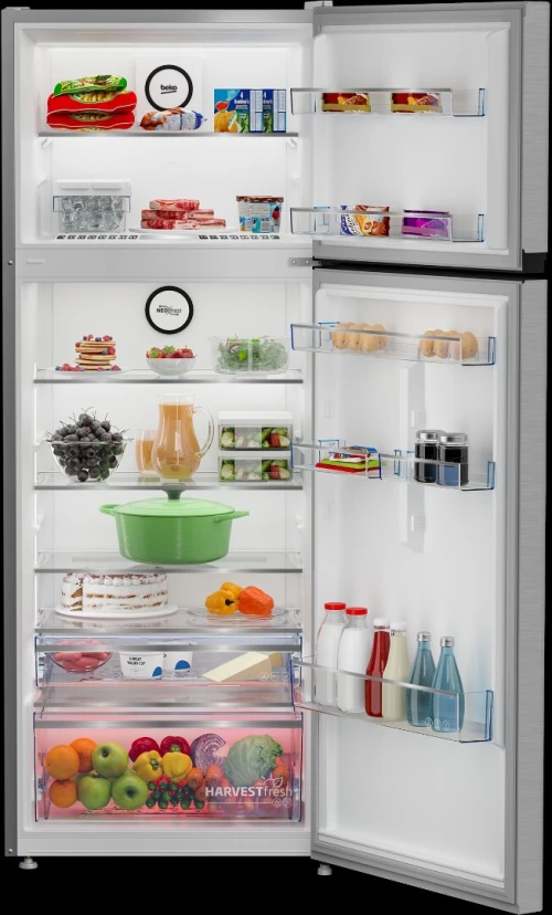 RÉFRIGÉRATEUR BEKO 2 PORTES  NF INVERTER 560L AFFICHEUR HARVEST FRESH/SILVER RDNG561M20TSX 