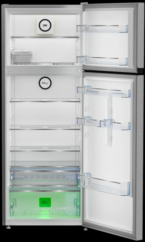 RÉFRIGÉRATEUR BEKO 2 PORTES  NF INVERTER 560L AFFICHEUR HARVEST FRESH/SILVER RDNG561M20TSX 