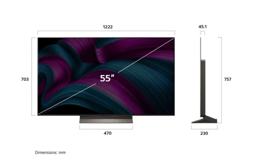 TELEVISEUR LG OLED 55'' SMART 4K EVO CS5 NEW 2025 - OLED55CS5VA