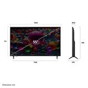 Télévision LG SMAT TV 4K UHD AI UA85 4K 55 pouces HDR10 webOS25 2025 55UA85006LA
