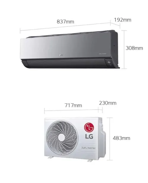 CLIMATISEUR LG 12000 BTU ARTCOOL ART12ALG Climatiseur / Climatiseur fixe