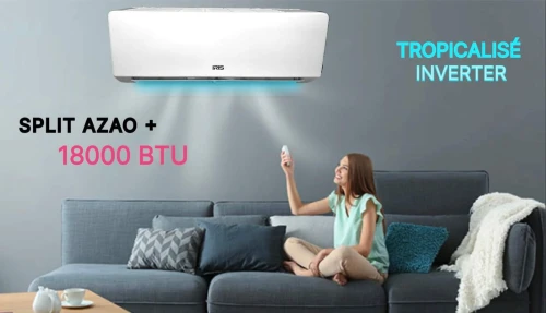 CLIMATISEUR SPLIT IRIS AZAO+ SUPER TROPICAL 18000 BTU (INVERTER)