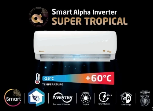 Climatiseur 24K Btu Alpha Inverter Smart Super Tropical CS24-AL84ST3