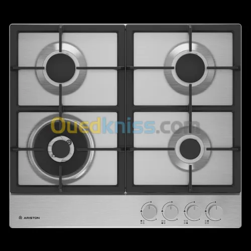 Table de cuisson  Ariston 4 feux inox original ARH 6G4R22 W2XNA