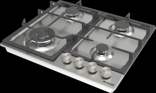 Table de cuisson  brandt Gaz BPE6342DXA - 4 Feux - Inox