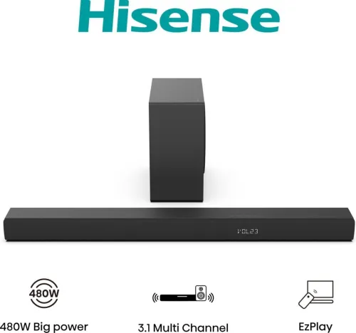 Barre de son 3.1 CH 480 W Dolby Audio HS3100