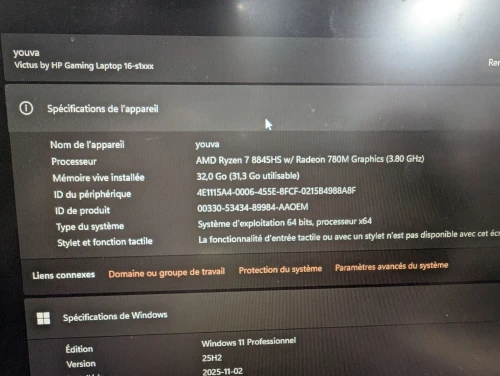 PC Gaming HP VICTUS  RTX 4070 État presque neuf