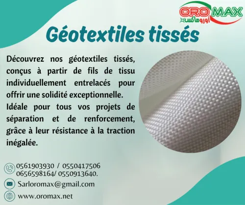 GÉOTEXTILE tissu tissé.