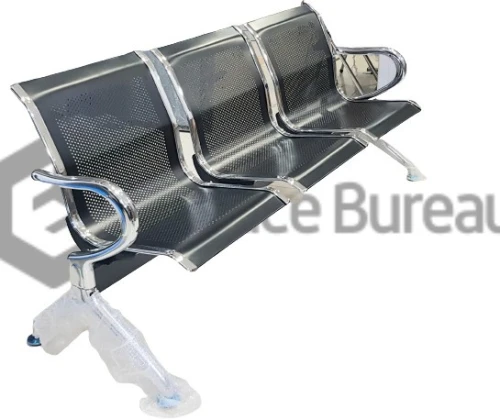 Chaises Triplettes Inox 3 places