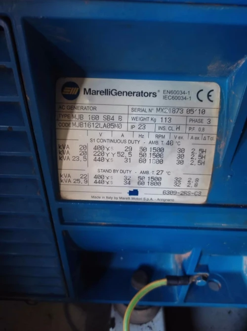 Groupe électrogène Perkins 22 kva