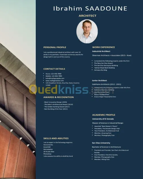 rédactions des CVs professionnels - صناعة سيرة ذاتية إحترافية  