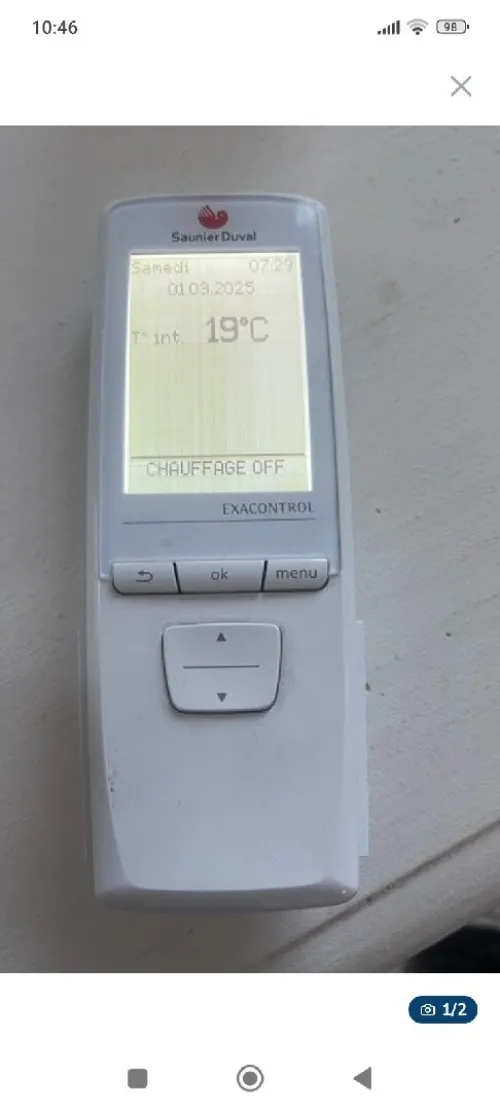 Thermostat d'ambiance saunier Duval 