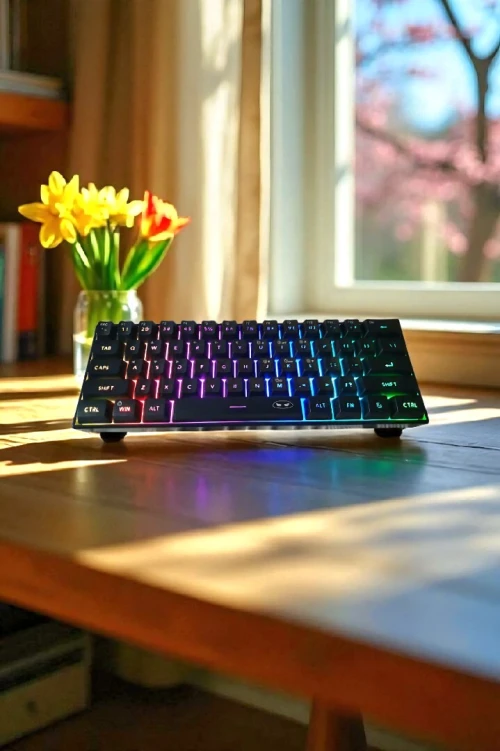 clavier gamer semi mechanic RGB