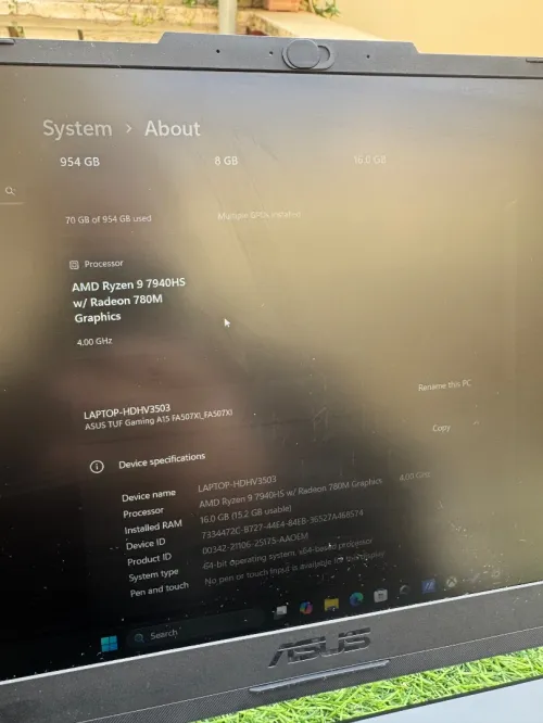 ASUS TUF Gaming A15 Ryzen 9 7940HS /16 Ram /1TB SSD