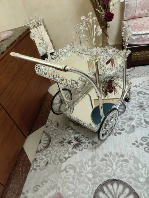 Chariot en verre cristal