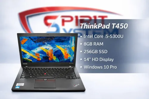 Lenovo thinkpad T450 i5 5300u ram 8gb ssd 256gb