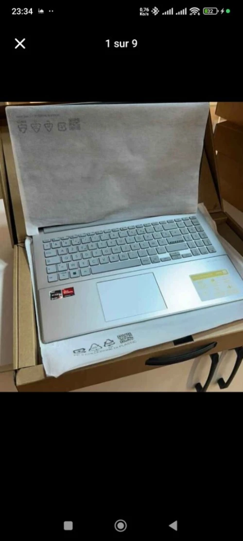 Laptop asus vivobook 15.6" silver 