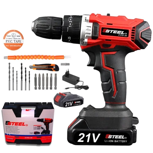 TRONÇONNEUSE A CHAÎNE ÉLECTROPORTATIF PROFESSIONNELLE 12", 2 BATTERIES LITHIUM 21V 4AH Algérie 