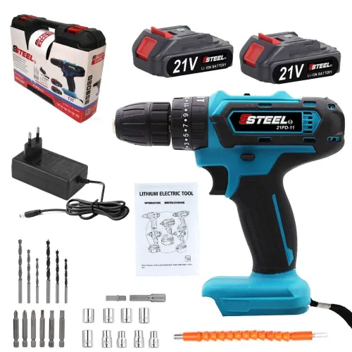 TRONÇONNEUSE A CHAÎNE ÉLECTROPORTATIF PROFESSIONNELLE 12", 2 BATTERIES LITHIUM 21V 4AH Algérie 
