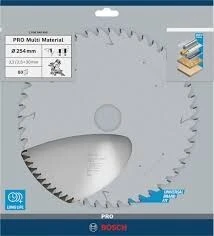 DISQUE MULTI MATERIAL FINITION 254MM 100 DENTS BOSCH 