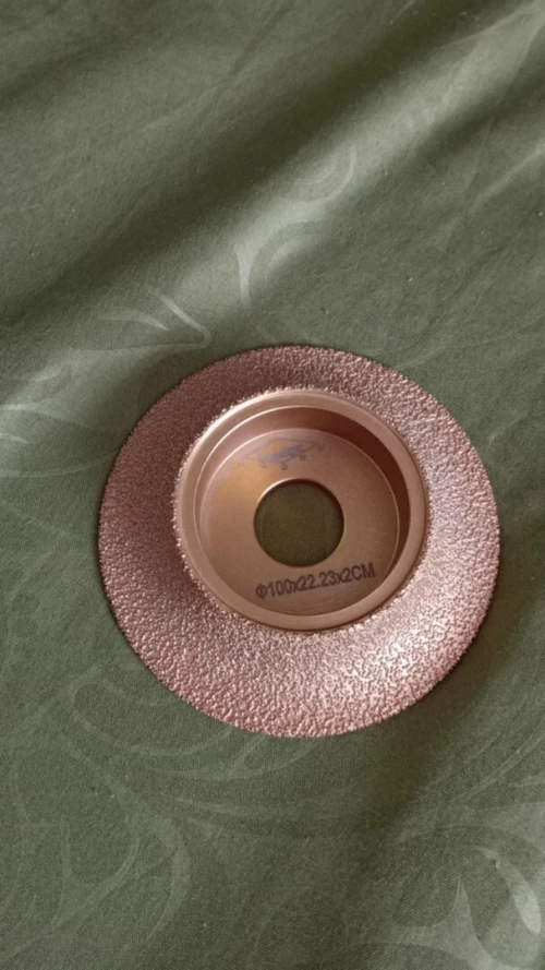 Disque de meulage demi-cercle pour meuleuse d'angle, marbre, granit, coupe de pierre, diamant brasé