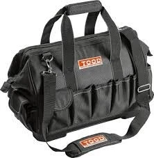  Sac À Outils Avec Poches Intérieures Et Extérieures Fond Rigide Bandoulière Réglable