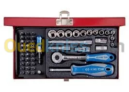 Coffret de douilles métriques et accessoires 1/4" - 51 pièces KING TONY