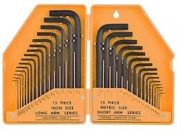 Jeu de clés hexagonales Hoteche 30 pièces métriques et impériales
