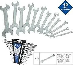 Jeu de clés à fourche doubles, 12 pcs 6-32mm BRILLANT TOOLS