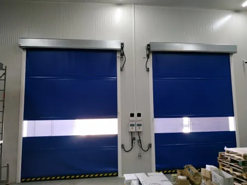 Installation des portes souples rapides enroulables