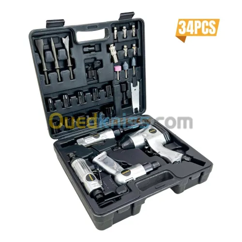 KIT OUTILS PNEUMATIQUE 34PCS STANLEY