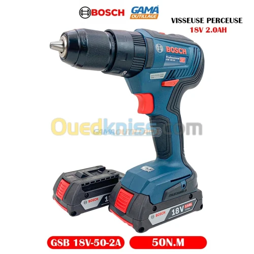 VISSEUSE PERCEUSE 18V 2.0AH 50 NM BOSCH