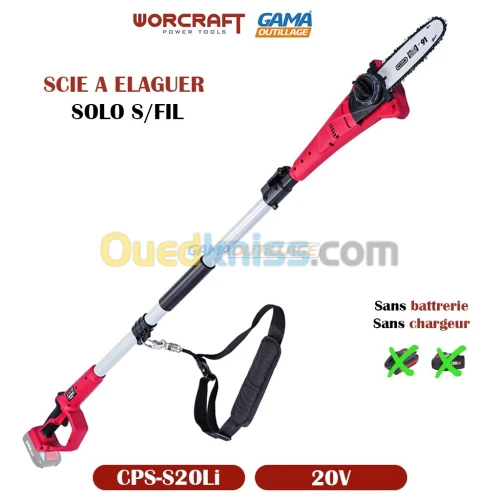 SCIE A ELAGUER 20V 2*4.0AH WORCRFT
