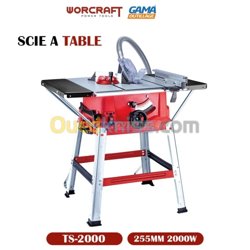 SCIE A TABLE Ø 250MM 2000W WORCRAFT