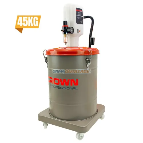 POMPE A GRAISSE 45 KG PNEUMATIQUE CROWN