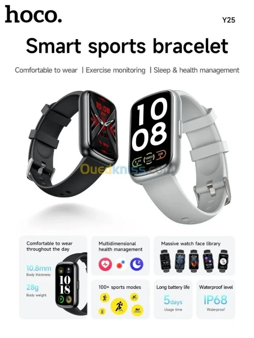 Smart Watch HOCO Y25 Élégante, complète et abordable !