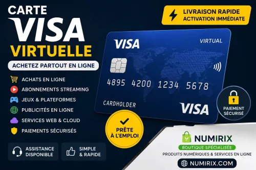 Carte Visa Virtuelle Paiement International Rapide
