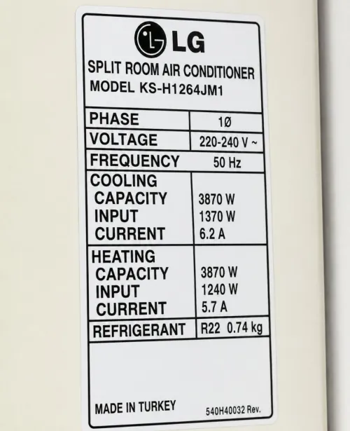 CLIMATISEUR LG 18000BTU