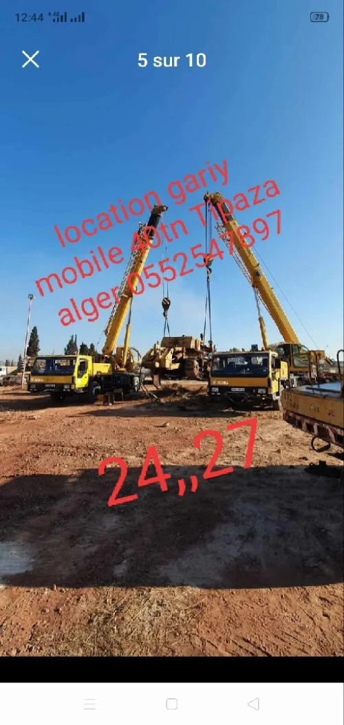 Location grue .25t.40tn