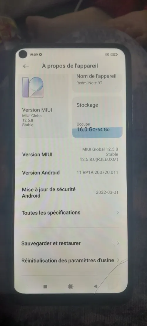 Redmi Note 9t 5G