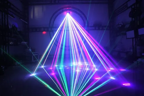 Projecteur laser RGB 500MW (Blanc)