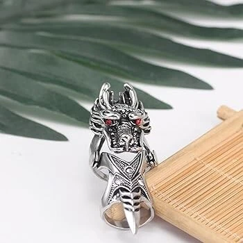 Bague dragon titanium 