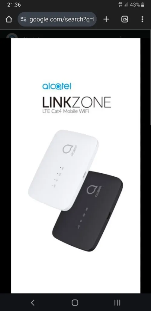Modem Alcatel mobile Airbox 4 - 4G auto_apn