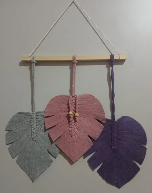 décoration en macramé 