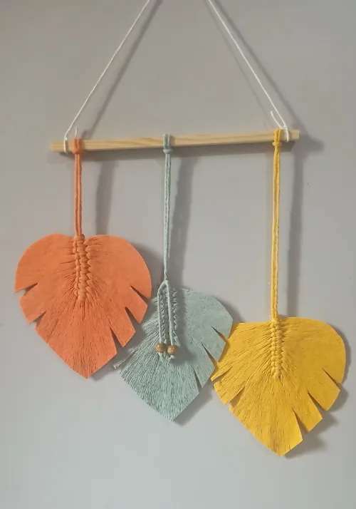 décoration en macramé 
