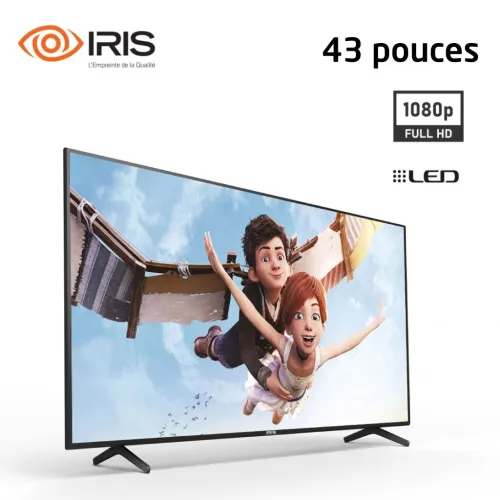 تلفاز 43 بوصة بدقة عالية Iris Téléviseur LED 43 Pouces FHD 1080p