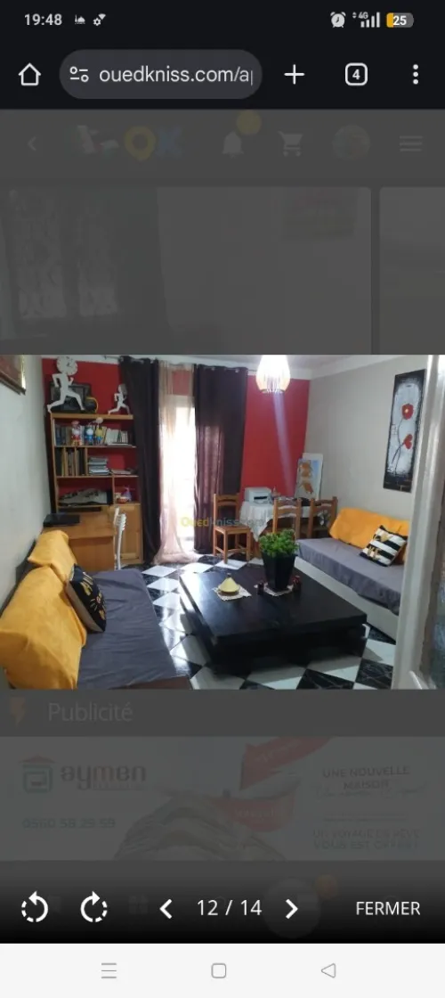 Location Appartement F2 Alger Tessala el merdja