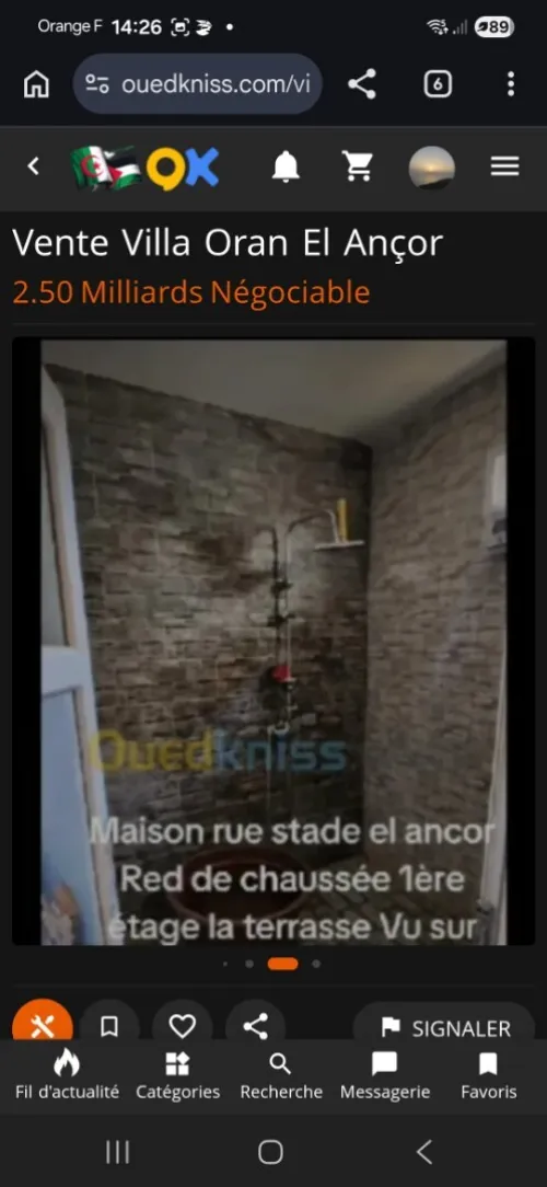 Vente Villa Oran El ançor
