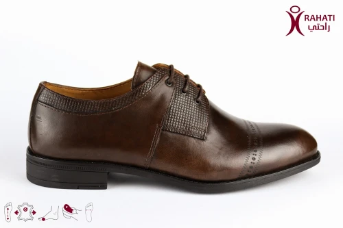 RAHATI Chaussure Orthopédique de Confort Derby 1 Classique "HDTHER12" حذاء طبي